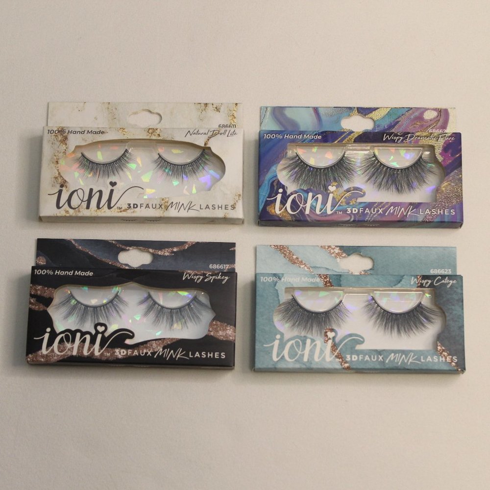 Ioni 3D Faux Mink Eyelashes Collection 4 Pack